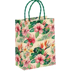 Sac Cadeau "Tropic" 18 X 24 X 8 Cm 10 Pièces-DecoWoerner Online