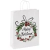 Sac En Papier Baies De Noël 35 X 26 X 12 Cm-DecoWoerner Discount