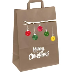 Sac En Papier Branche De Noël-DecoWoerner New