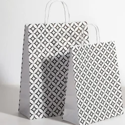 Sac En Papier Kraft "Ornement" 28 X 22 X 10 Cm-DecoWoerner Hot
