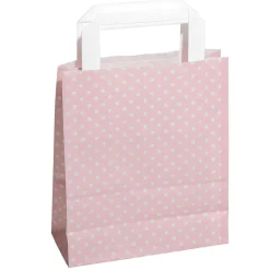 Sac En Papier Kraft "Petits Points" 22 X 18 Cm,-DecoWoerner New