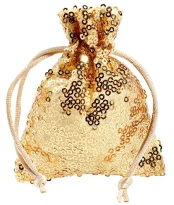 Sachet En ganza à Paillettes 10 Cm, 10 Pces,-DecoWoerner Outlet