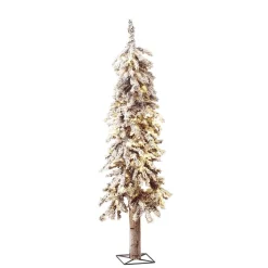 Sapin Artificiel Enneigé Sapin Des Alpes Avec LED 90 Cm-DecoWoerner