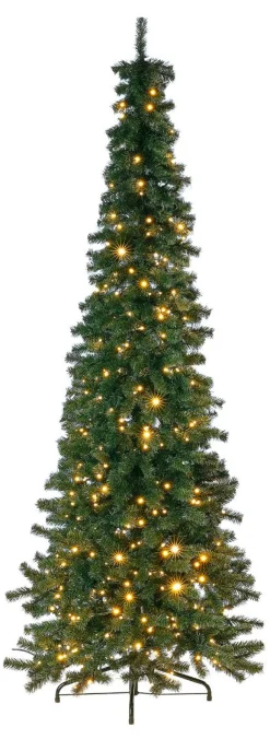 Sapin Artificiel étroit Avec LED 240 Cm-DecoWoerner Online
