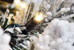 Sapin Artificiel étroit, Enneigé Avec LED 180 Cm-DecoWoerner Online