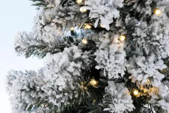 Sapin Artificiel étroit, Enneigé Avec LED 240 Cm-DecoWoerner Hot