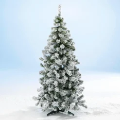 Sapin Artificiel étroit Et Enneigé De 180 Cm-DecoWoerner New