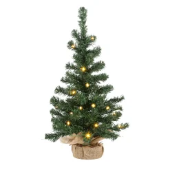 Sapin Décoratif Avec LED Et Sac En Jute 60 Cm-DecoWoerner New