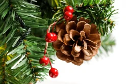 Sapin De Noël Artificiel Décoré De LED, Boules De Noël s, Nœuds, étoiles De Noël Et Petits Cadeaux 180 Cm-DecoWoerner Discount