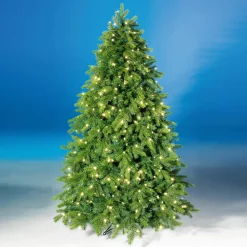 Sapin De Noël Artificiel Nordmann Avec LED 150 Cm-DecoWoerner Discount