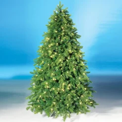 Sapin De Noël Artificiel Nordmann Avec LED 180 Cm-DecoWoerner Outlet