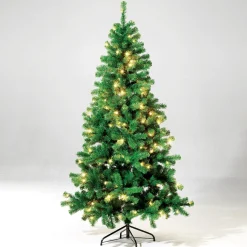 Sapin De Noël Artificiel étroit Avec LED 180 Cm-DecoWoerner New