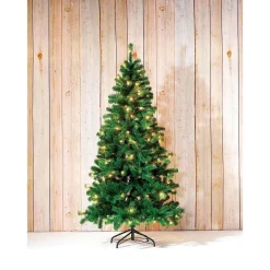 Sapin De Noël Artificiel étroit Avec LED 240 Cm-DecoWoerner Online
