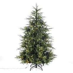 Sapin Rouge Artificiel Avec LED 210 Cm-DecoWoerner Best