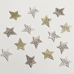 Saupoudrage étoiles En Bois 72 Pièces 4 Cm-DecoWoerner Outlet
