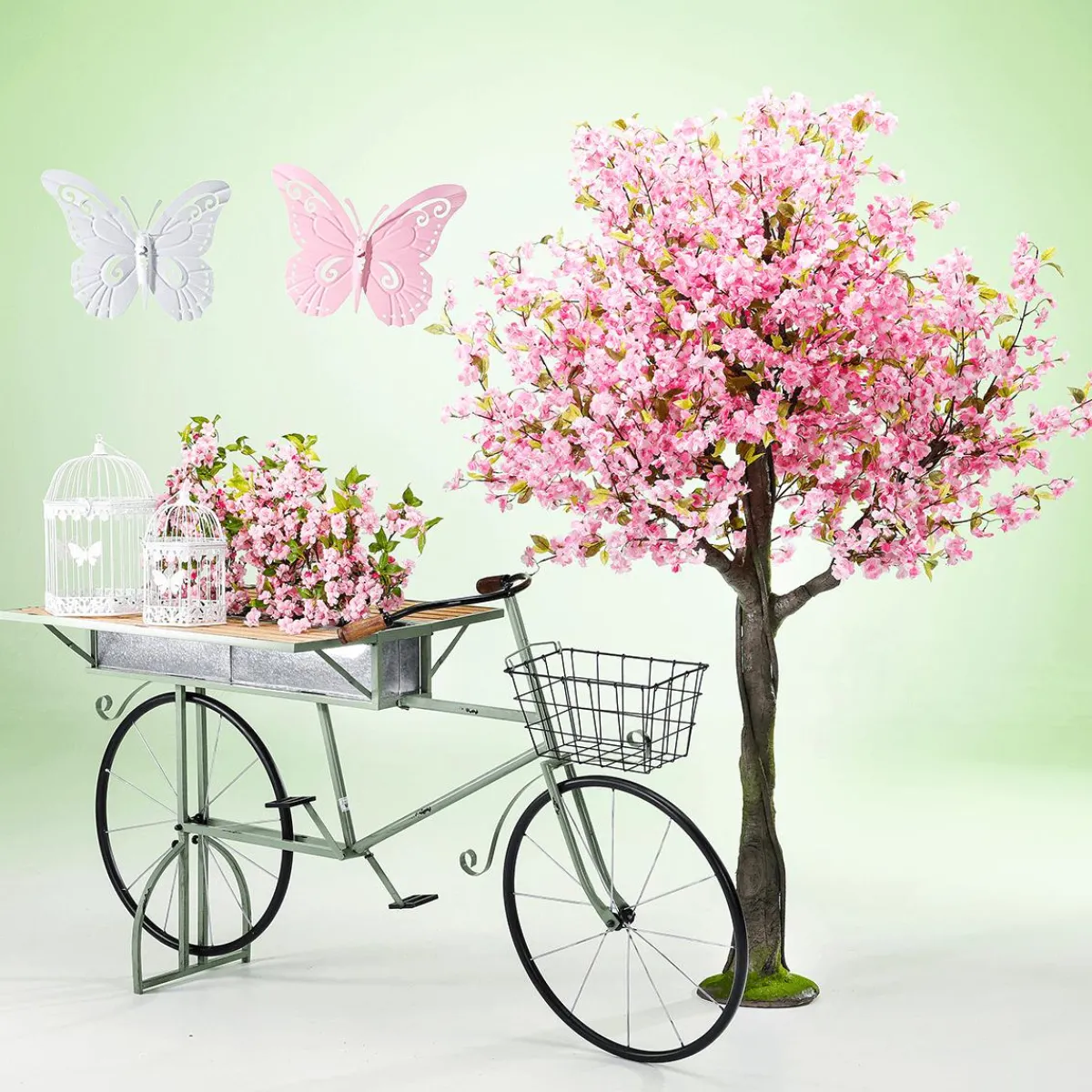 Set Décoratif De Cages à Oiseaux 2 Pcs. 48x26x23 Cm / 41x21x18 Cm-DecoWoerner