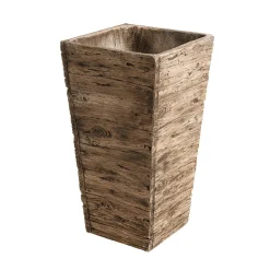 Set De Bacs à Plantes En Fibre De Verre , Imitation Bois 50, 65, 75 Cm De Haut-DecoWoerner Online