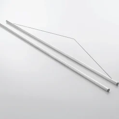 Set De Barres De Suspension Pour Bannière En Tissu En Aluminium, 75 Cm 2 Pièces-DecoWoerner Discount