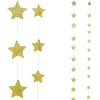 Set De Guirlandes D'étoiles 2D, Or, 2pcs.-DecoWoerner Outlet