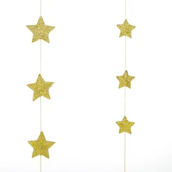 Set De Guirlandes D'étoiles 2D, Or, 2pcs.-DecoWoerner Outlet