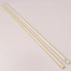 Set De Tringles De Suspension En Bois Pour Bannière En Tissu Avec Cordelette, 2 Pcs 79 Cm-DecoWoerner