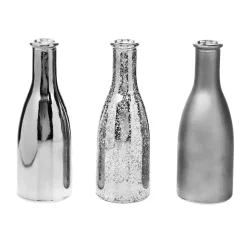 Set De Vases-bouteilles En Verre 3 Pièces 6,5 X 19 Cm-DecoWoerner Outlet