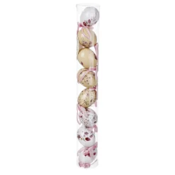 Set D'oeufs De Pâques à Suspendre En Mousse, Avec Motif Floral Et Noeud 8pcs.-DecoWoerner Clearance