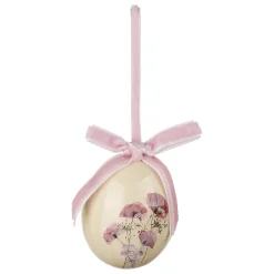 Set D'oeufs De Pâques à Suspendre En Mousse, Avec Motif Floral Et Noeud 8pcs.-DecoWoerner Clearance