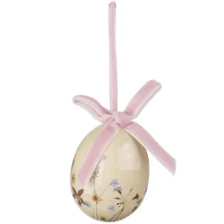 Set D'oeufs De Pâques à Suspendre En Mousse, Avec Motif Floral Et Noeud 8pcs.-DecoWoerner Clearance