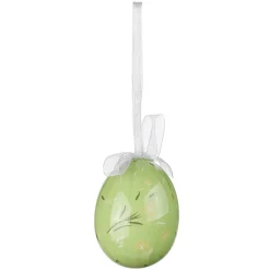 Set D'oeufs De Pâques à Suspendre En Mousse, Jaune Avec Motif De Lapin Et Noeud 8pcs.-DecoWoerner Clearance