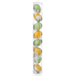 Set D'oeufs De Pâques à Suspendre En Mousse, Jaune Avec Motif De Lapin Et Noeud 8pcs.-DecoWoerner Clearance