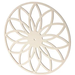 Silhouette En Bois "Fleur" Ø 44 Cm-DecoWoerner Clearance