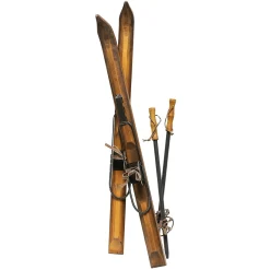 Skis Déco En Bois, Long. 90 Cm-DecoWoerner New
