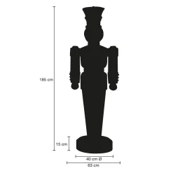 Soldat Figurine 185 Cm, Rouge-bleu, Entièrement Plastique-DecoWoerner Outlet