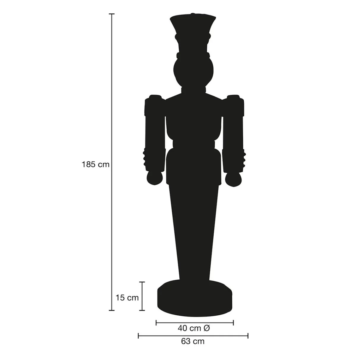 Soldat Figurine 185 Cm, Rouge-bleu, Entièrement Plastique-DecoWoerner Outlet