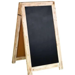 Tableau à Craie En Bois, Haut. 135 Cm, Brun Vintage-DecoWoerner Best
