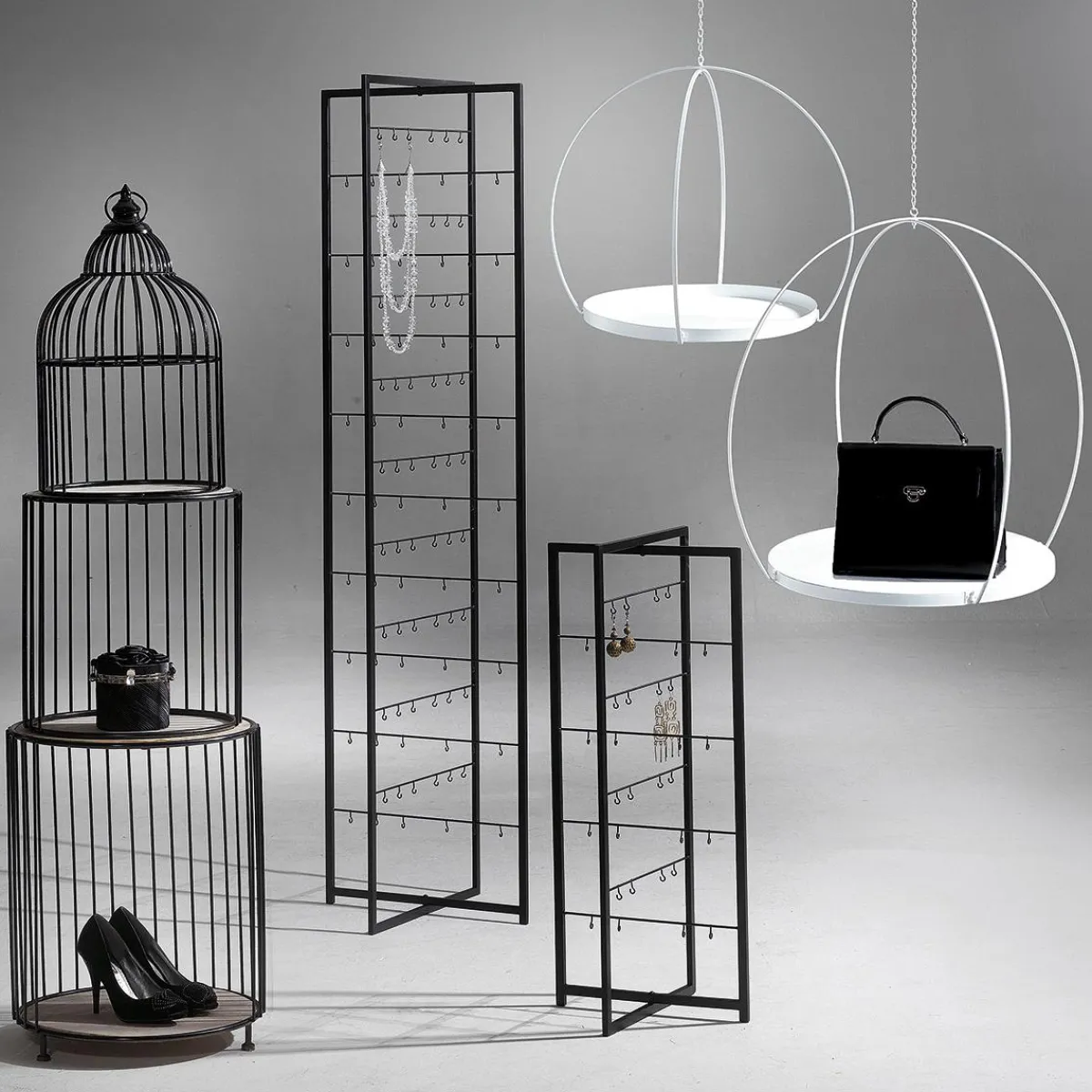 Étagère Cage à Oiseau, Haut. 140 Cm,-DecoWoerner New