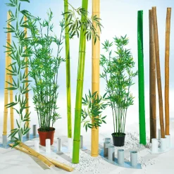 Tiges De Bambou Nature, 3 Pces-DecoWoerner Sale