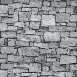 Tissu Déco "Mur De Pierre", Larg. 140 Cm-DecoWoerner Outlet
