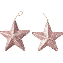 Étoile à Paillettes Ø 22 Cm, 2 Pces,-DecoWoerner Best