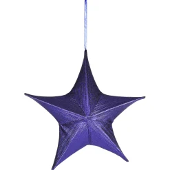 Étoile Décorative En Tissu Plié, Métallique, Avec Fermeture éclair-DecoWoerner Hot