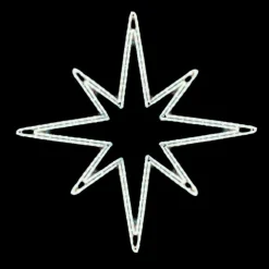 Étoile Métallique LED ée, Blanc Froid Ropelight 85 X 85 Cm (L X L)-DecoWoerner Hot