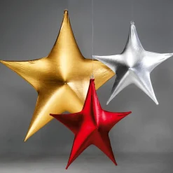 Étoile Stretch Ø 80 Cm, Difficilement Inflammable B1-DecoWoerner Discount
