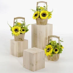 Tournesols Artificiels En Corbeille 31 Cm-DecoWoerner Discount