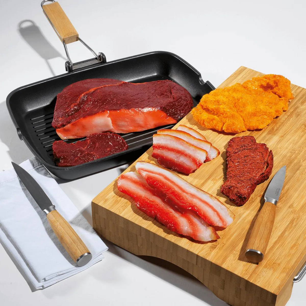 Tranches De Lard Aliment Factice, 8 Cm, 3 Pces-DecoWoerner