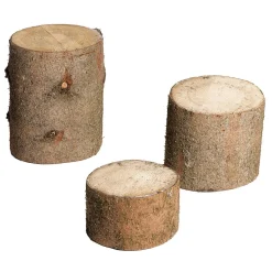 Troncs En Bois Déco, Lot De 3 él.-DecoWoerner Discount