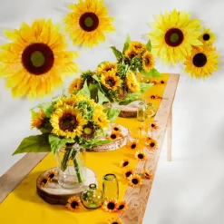 Tête De Fleur Déco Tournesol, 60 Cm Ø-DecoWoerner