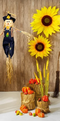 Tête De Fleur Déco Tournesol, 60 Cm Ø-DecoWoerner