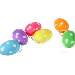 Œufs De Pâques Déco 6 Cm, à Pois, 6 Pces-DecoWoerner Hot