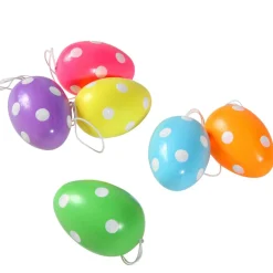 Œufs De Pâques Déco 6 Cm, à Pois, 6 Pces-DecoWoerner Hot